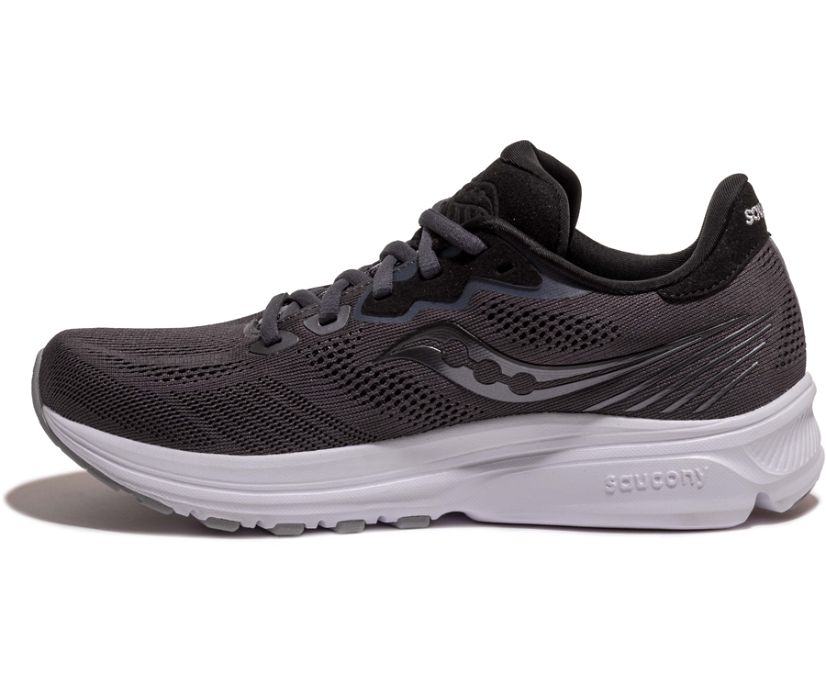 Women's Saucony Ride 14 Running Shoes Grey / Black | Singapore 188YXFU